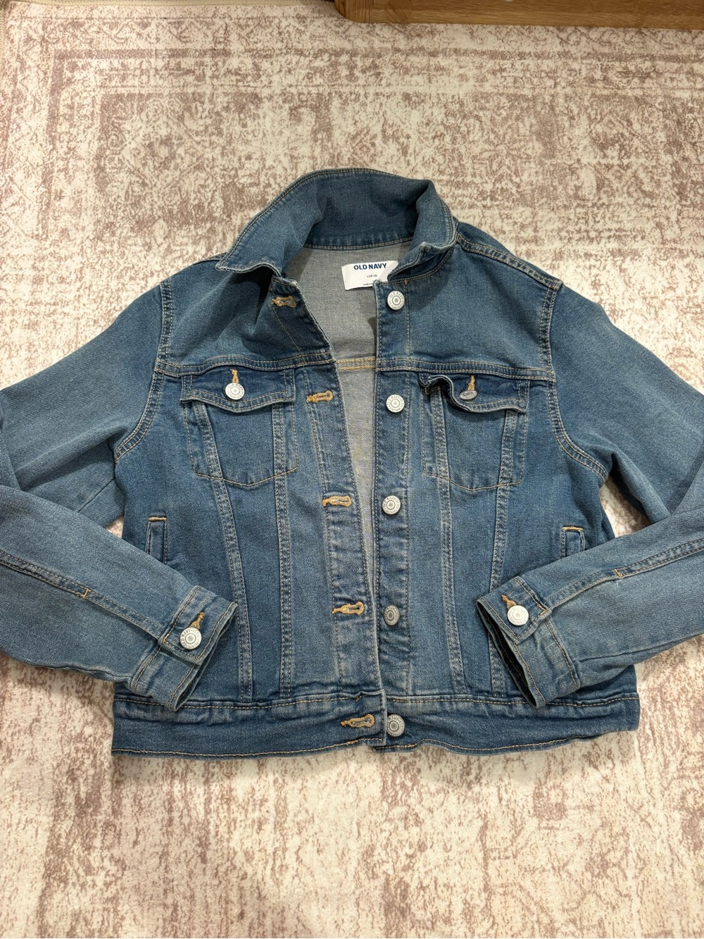 Old Navy Medium Blue Denim Trucker Jacket